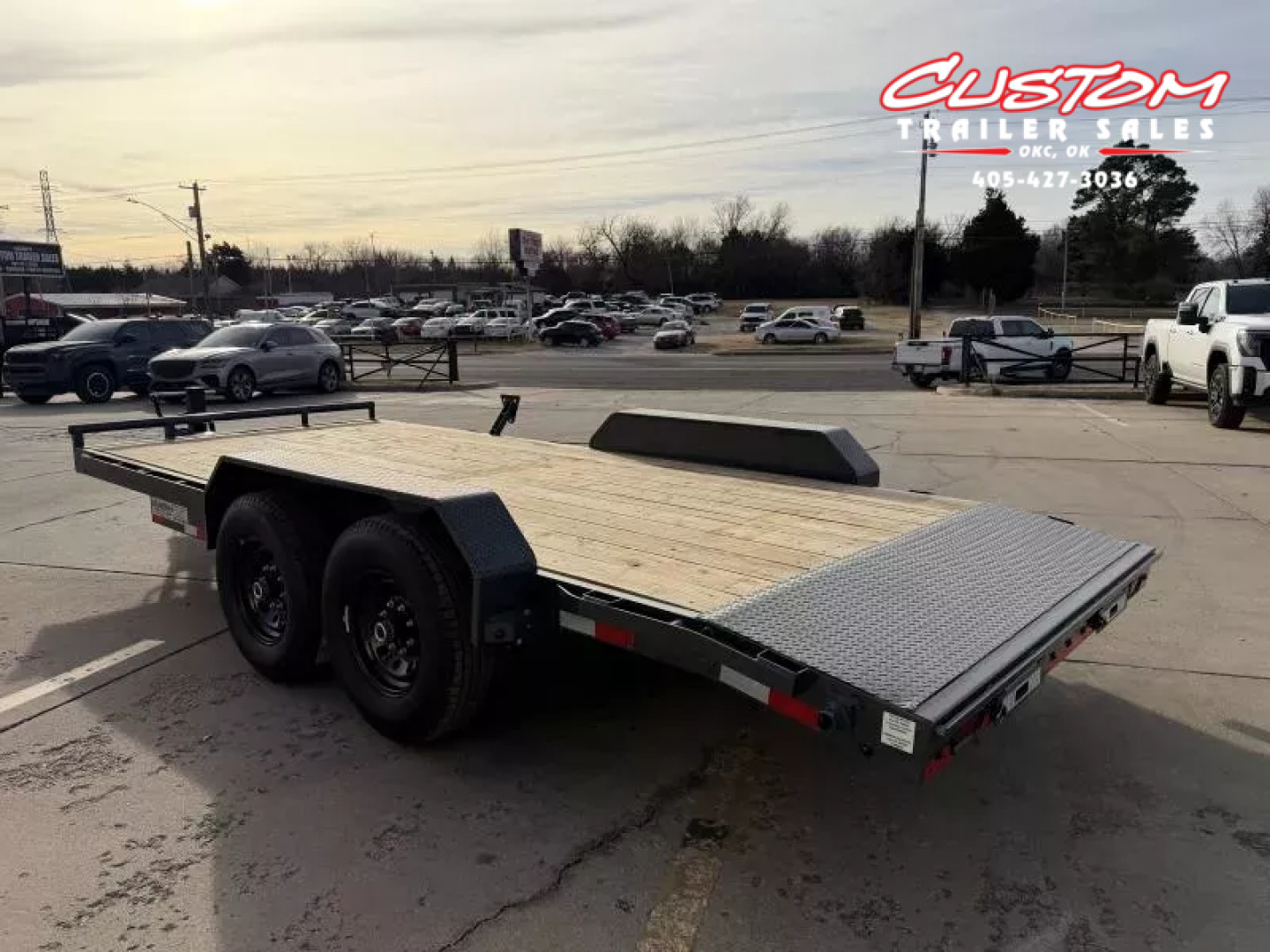 New #146987 2026 LAMAR H6 18 X 83 TANDEM AXLE 14K EQUIPMENT HAULER W/ SLIDE IN RAMPS