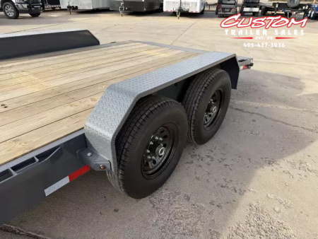 New #146987 2026 LAMAR H6 18 X 83 TANDEM AXLE 14K EQUIPMENT HAULER W/ SLIDE IN RAMPS