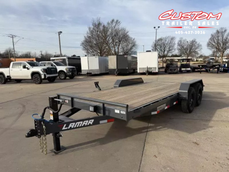 New #146987 2026 LAMAR H6 18 X 83 TANDEM AXLE 14K EQUIPMENT HAULER W/ SLIDE IN RAMPS