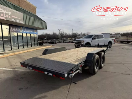 New #146987 2026 LAMAR H6 18 X 83 TANDEM AXLE 14K EQUIPMENT HAULER W/ SLIDE IN RAMPS