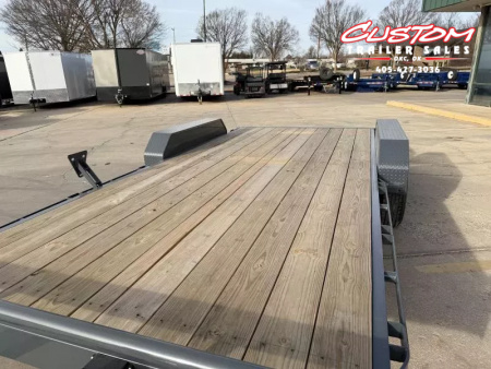 New #146987 2026 LAMAR H6 18 X 83 TANDEM AXLE 14K EQUIPMENT HAULER W/ SLIDE IN RAMPS