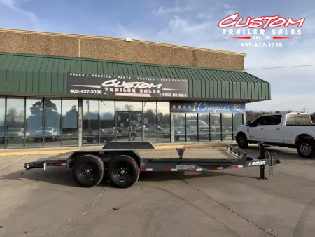 New #146987 2026 LAMAR H6 18 X 83 TANDEM AXLE 14K EQUIPMENT HAULER W/ SLIDE IN RAMPS