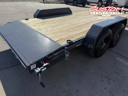 New #146989 2026 LAMAR H6 18 X 83 TANDEM AXLE 14K EQUIPMENT HAULER W/ SLIDE IN RAMPS