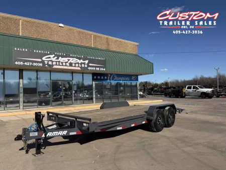 New #146989 2026 LAMAR H6 18 X 83 TANDEM AXLE 14K EQUIPMENT HAULER W/ SLIDE IN RAMPS