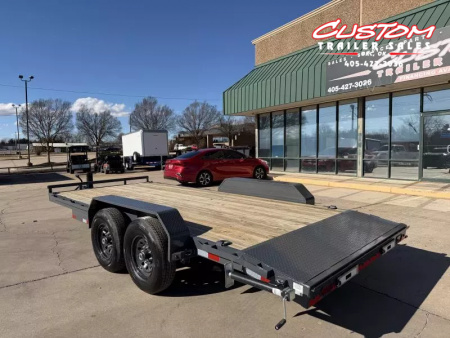 New #146989 2026 LAMAR H6 18 X 83 TANDEM AXLE 14K EQUIPMENT HAULER W/ SLIDE IN RAMPS