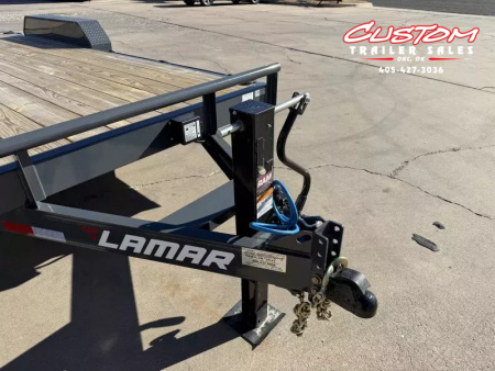 New #146989 2026 LAMAR H6 18 X 83 TANDEM AXLE 14K EQUIPMENT HAULER W/ SLIDE IN RAMPS