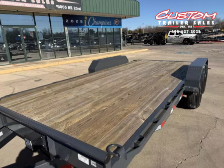 New #146989 2026 LAMAR H6 18 X 83 TANDEM AXLE 14K EQUIPMENT HAULER W/ SLIDE IN RAMPS