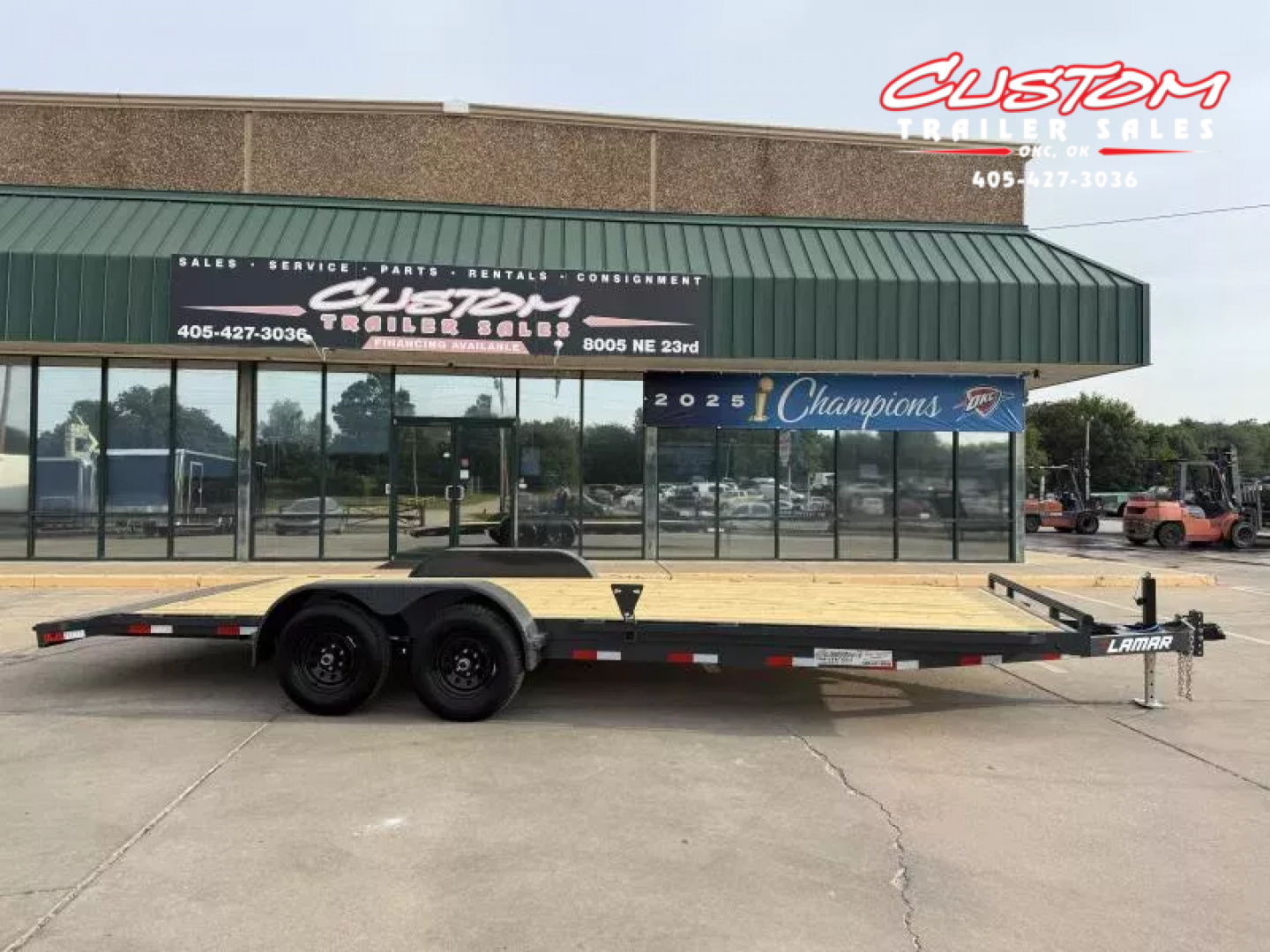 New #147020 2026 LAMAR CC 22 X 83 TANDEM AXLE 10K WOOD FLOOR CAR HAULER