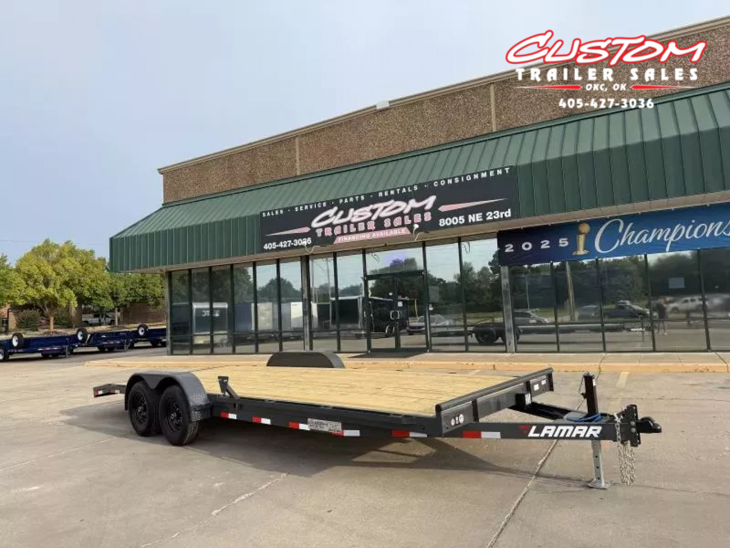 New #147020 2026 LAMAR CC 22 X 83 TANDEM AXLE 10K WOOD FLOOR CAR HAULER