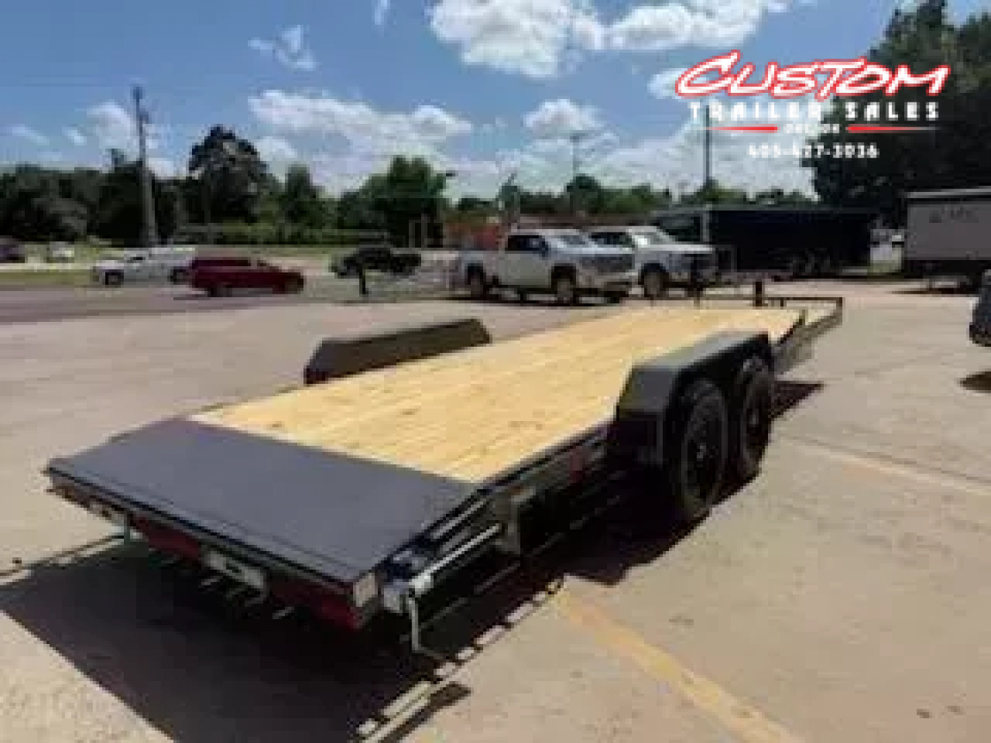 New #147050 2026 LAMAR H6 22 X 83 TANDEM AXLE 14K EQUIPMENT HAULER W/ SLIDE IN RAMPS