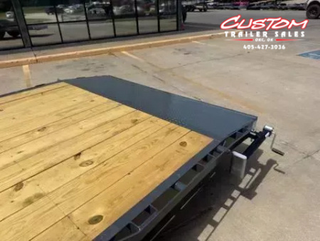 New #147050 2026 LAMAR H6 22 X 83 TANDEM AXLE 14K EQUIPMENT HAULER W/ SLIDE IN RAMPS