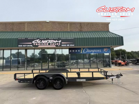 New #147141 2026 LAMAR UC 16 X 77 TANDEM AXLE 7K SQUARE TUBE TOP UTILITY W/ SLIDE IN RAMPS