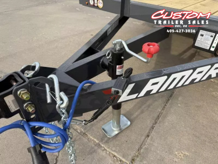 New #147141 2026 LAMAR UC 16 X 77 TANDEM AXLE 7K SQUARE TUBE TOP UTILITY W/ SLIDE IN RAMPS