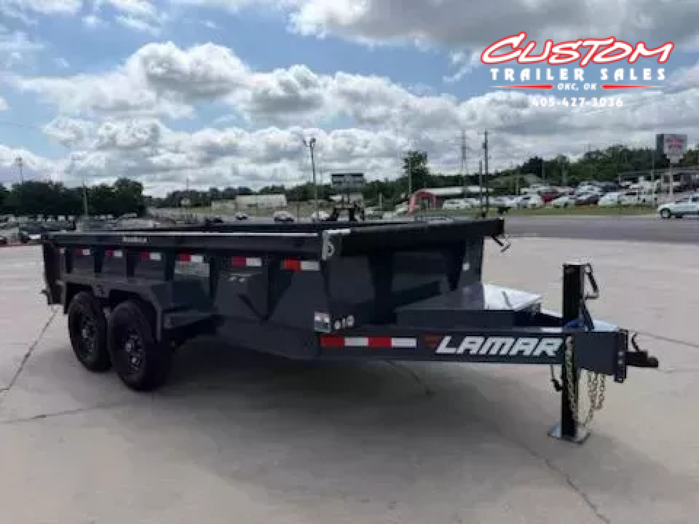 New #147487 2026 LAMAR DL 14 X 83 TANDEM AXLE LOW PRO 14K BUMPER PULL DUMP W/ 2' SIDES