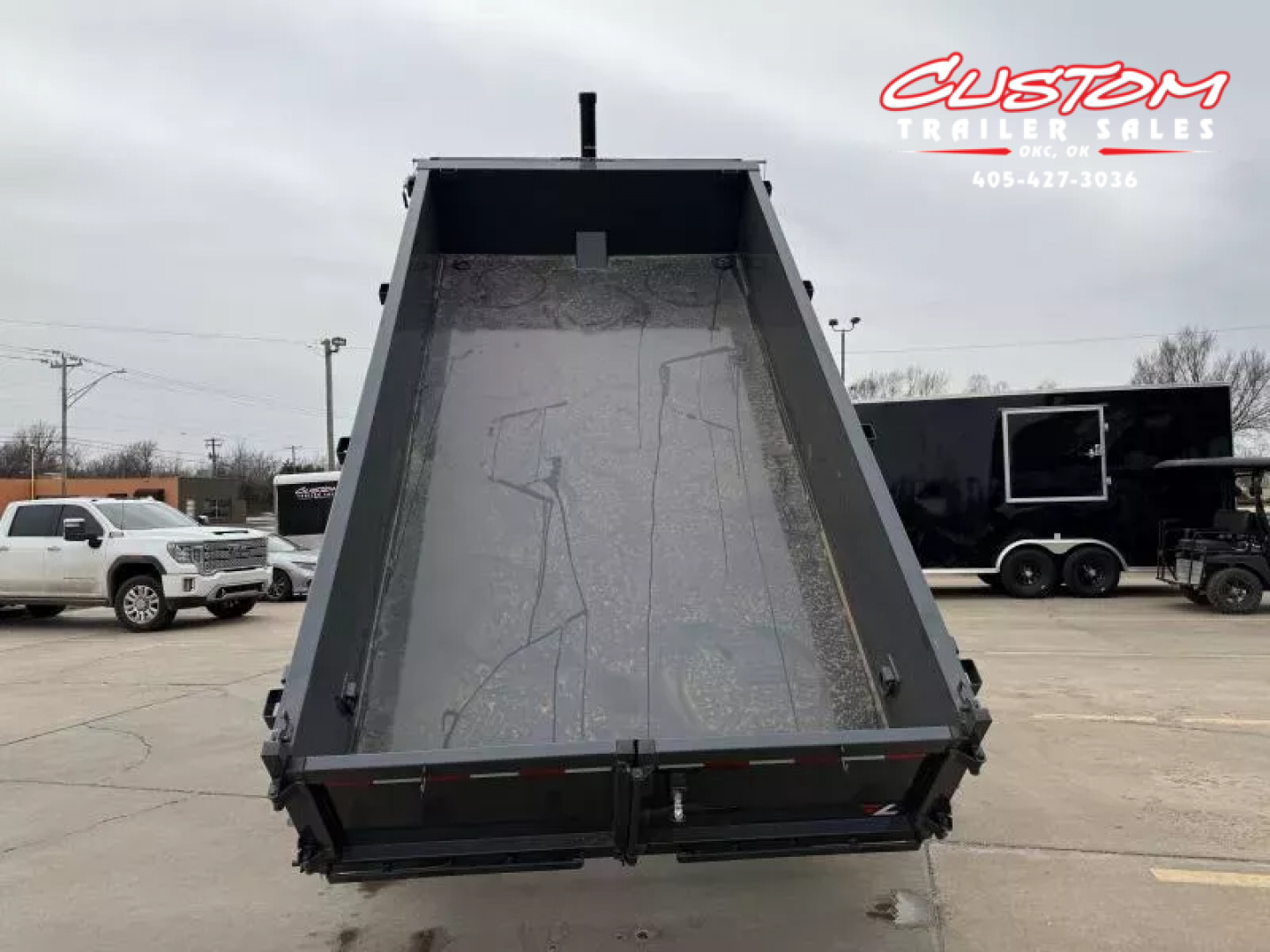 New #147497 2026 LAMAR DT 14 X 83 TANDEM AXLE BUMPER PULL 14K TELESCOPIC DUMP W/ 2' SIDES