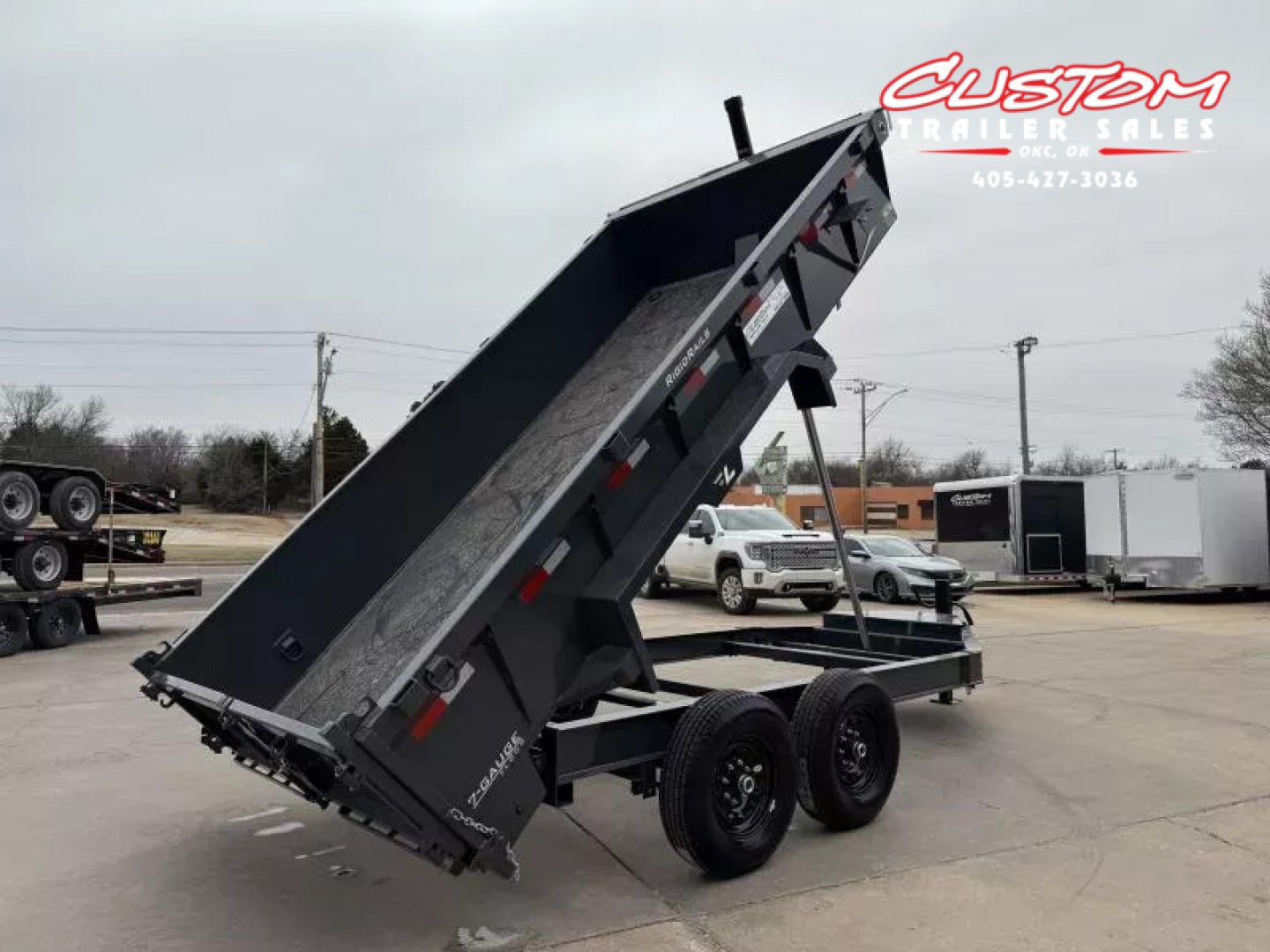 New #147497 2026 LAMAR DT 14 X 83 TANDEM AXLE BUMPER PULL 14K TELESCOPIC DUMP W/ 2' SIDES