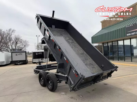 New #147497 2026 LAMAR DT 14 X 83 TANDEM AXLE BUMPER PULL 14K TELESCOPIC DUMP W/ 2' SIDES
