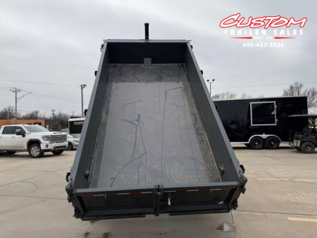 New #147497 2026 LAMAR DT 14 X 83 TANDEM AXLE BUMPER PULL 14K TELESCOPIC DUMP W/ 2' SIDES