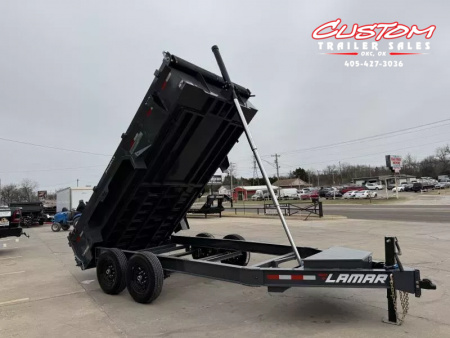 New #147497 2026 LAMAR DT 14 X 83 TANDEM AXLE BUMPER PULL 14K TELESCOPIC DUMP W/ 2' SIDES