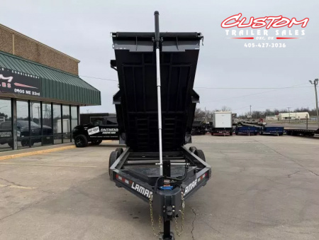 New #147497 2026 LAMAR DT 14 X 83 TANDEM AXLE BUMPER PULL 14K TELESCOPIC DUMP W/ 2' SIDES