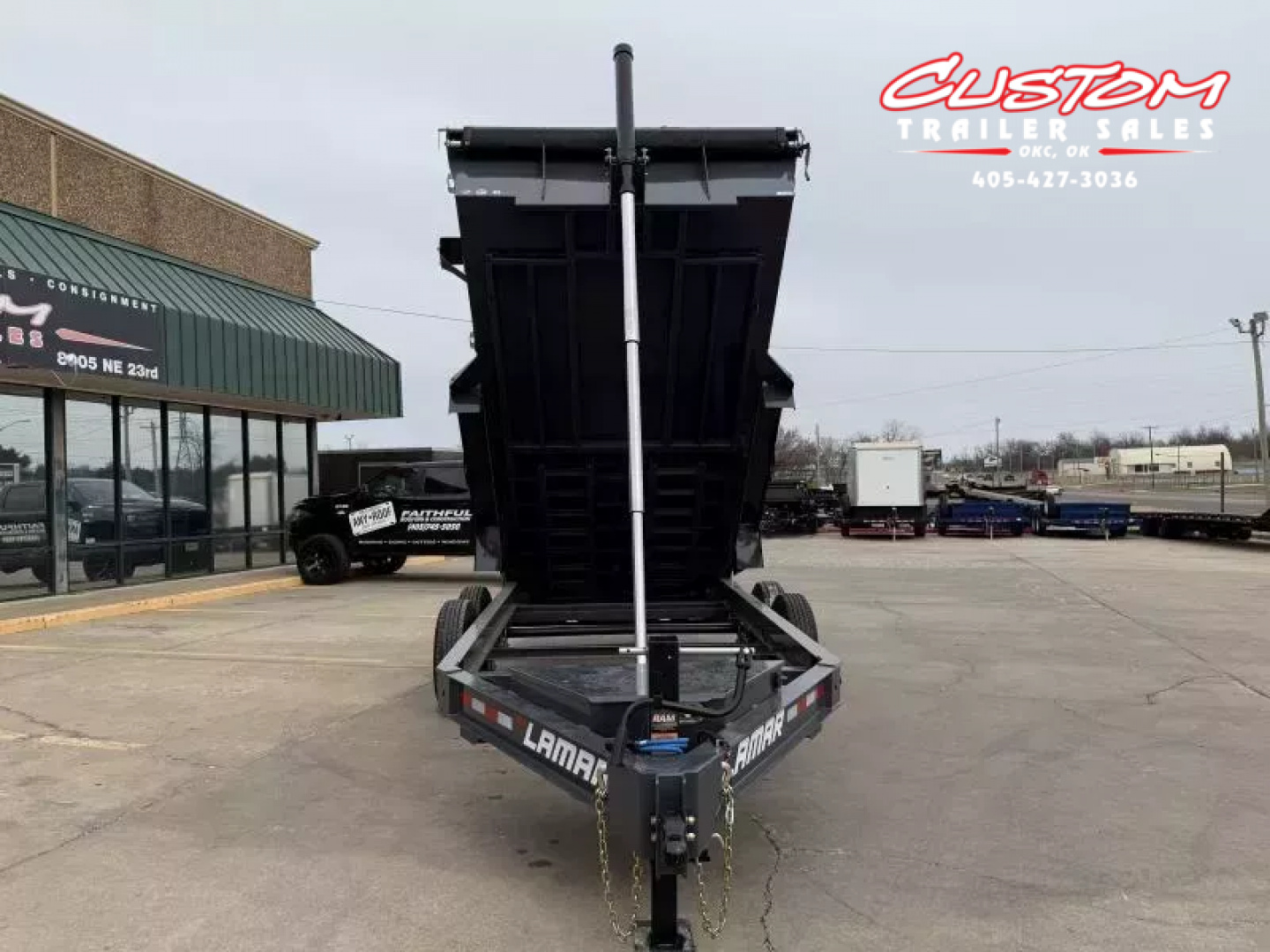 New #147498 2026 LAMAR DT 14 X 83 TANDEM AXLE BUMPER PULL 14K TELESCOPIC DUMP W/ 2' SIDES