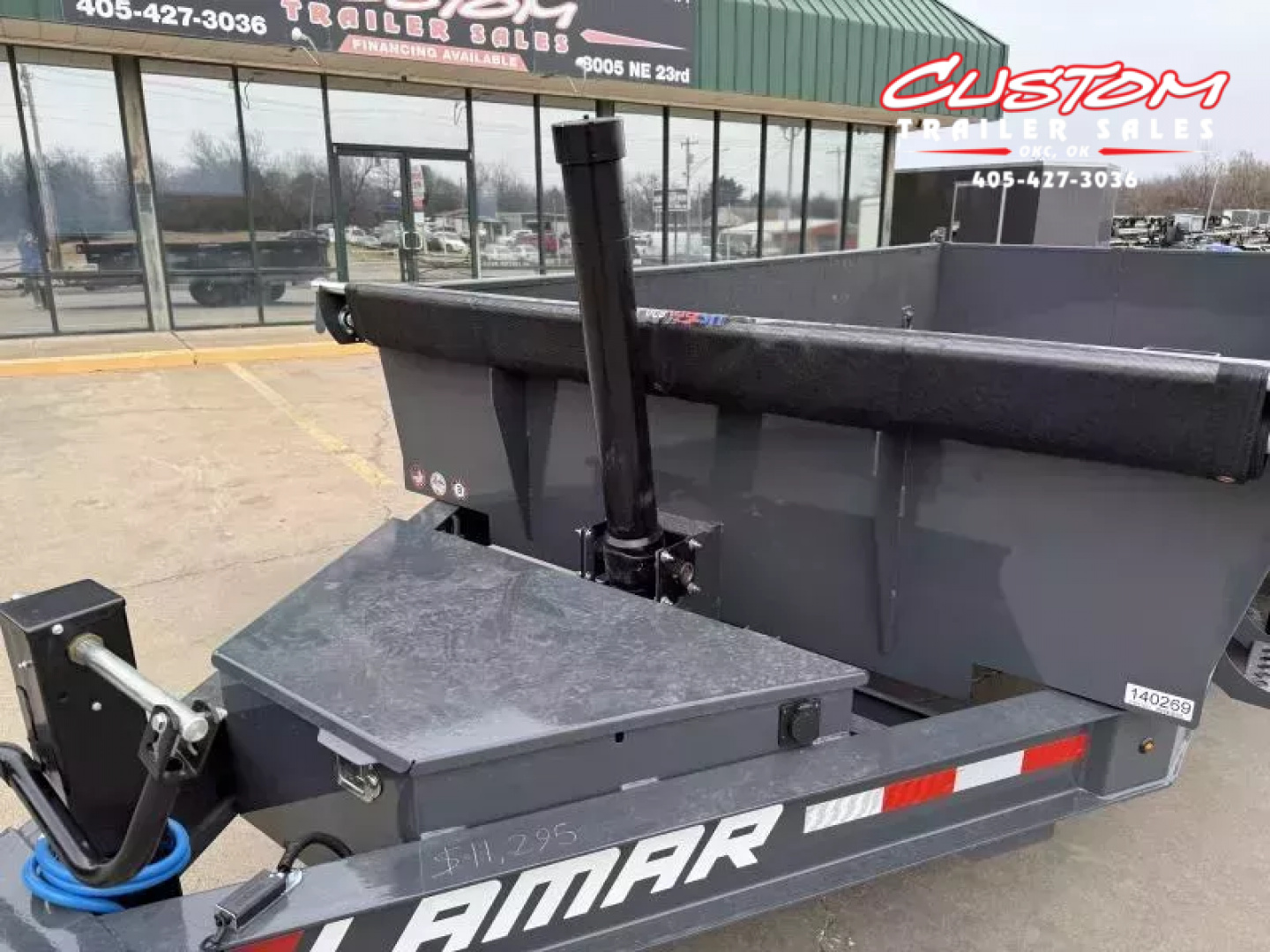 New #147498 2026 LAMAR DT 14 X 83 TANDEM AXLE BUMPER PULL 14K TELESCOPIC DUMP W/ 2' SIDES