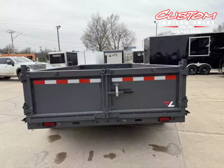 New #147498 2026 LAMAR DT 14 X 83 TANDEM AXLE BUMPER PULL 14K TELESCOPIC DUMP W/ 2' SIDES