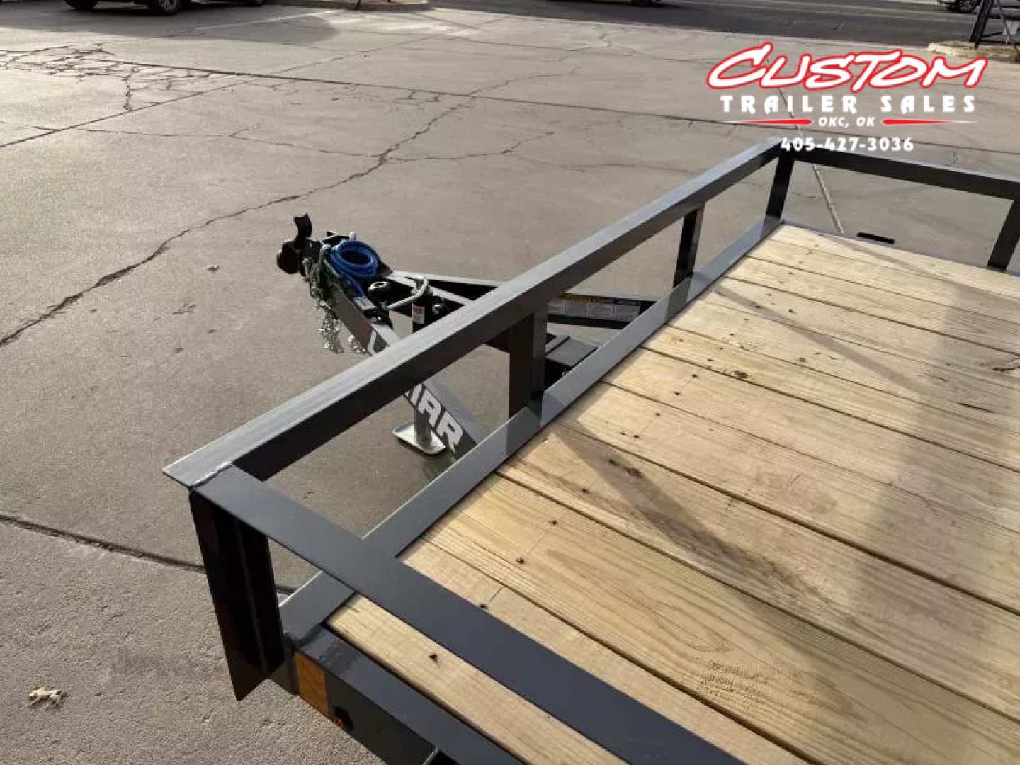 New #147559 2026 LAMAR UC 16 X 83 TANDEM AXLE ANGLE TOP 7K UTILITY W/ REAR RAMP GATE