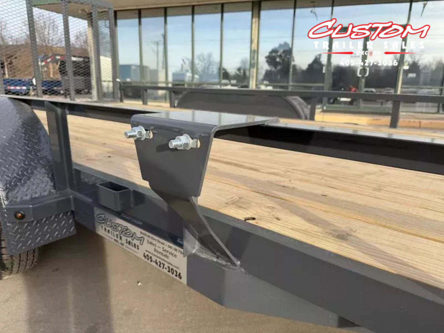 New #147559 2026 LAMAR UC 16 X 83 TANDEM AXLE ANGLE TOP 7K UTILITY W/ REAR RAMP GATE