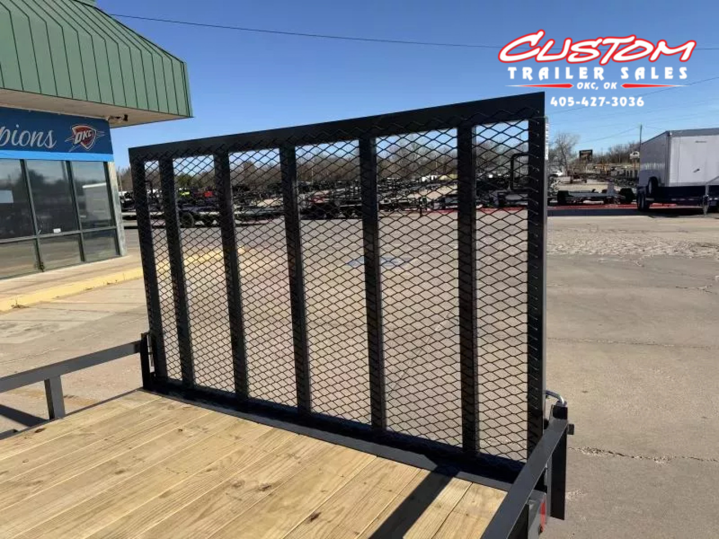 New #147943 2026 LAMAR UC 14 X 83 TANDEM AXLE ANGLE TOP 7K UTILITY W/ REAR RAMP GATE