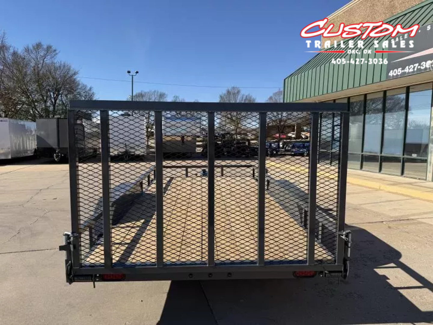 New #147943 2026 LAMAR UC 14 X 83 TANDEM AXLE ANGLE TOP 7K UTILITY W/ REAR RAMP GATE