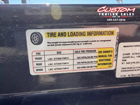 New #147943 2026 LAMAR UC 14 X 83 TANDEM AXLE ANGLE TOP 7K UTILITY W/ REAR RAMP GATE