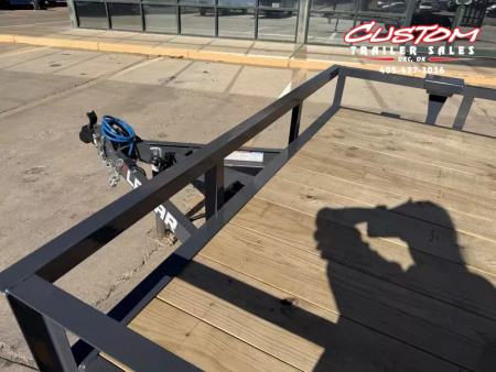 New #147943 2026 LAMAR UC 14 X 83 TANDEM AXLE ANGLE TOP 7K UTILITY W/ REAR RAMP GATE