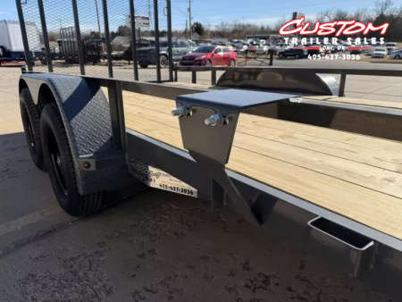 New #147943 2026 LAMAR UC 14 X 83 TANDEM AXLE ANGLE TOP 7K UTILITY W/ REAR RAMP GATE