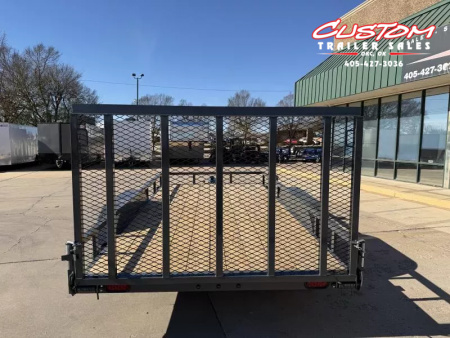 New #147943 2026 LAMAR UC 14 X 83 TANDEM AXLE ANGLE TOP 7K UTILITY W/ REAR RAMP GATE