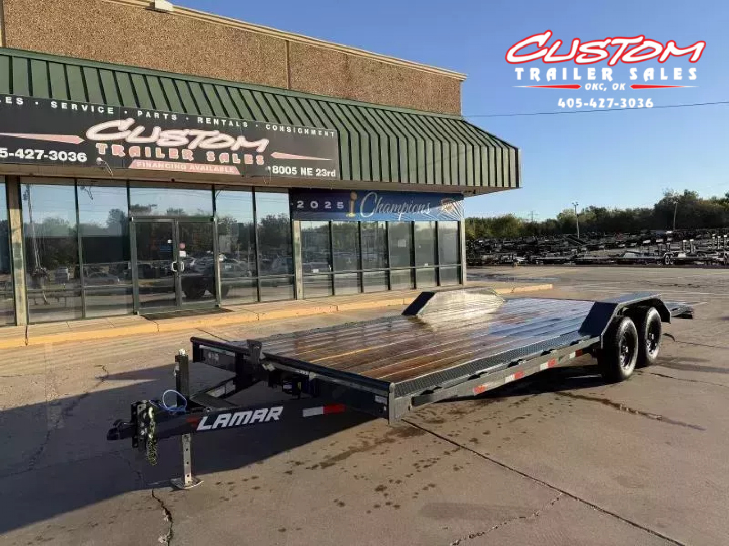 New #148104 2026 LAMAR CC 22 X 102 TANDEM AXLE 10K WOOD FLOOR CAR HAULER