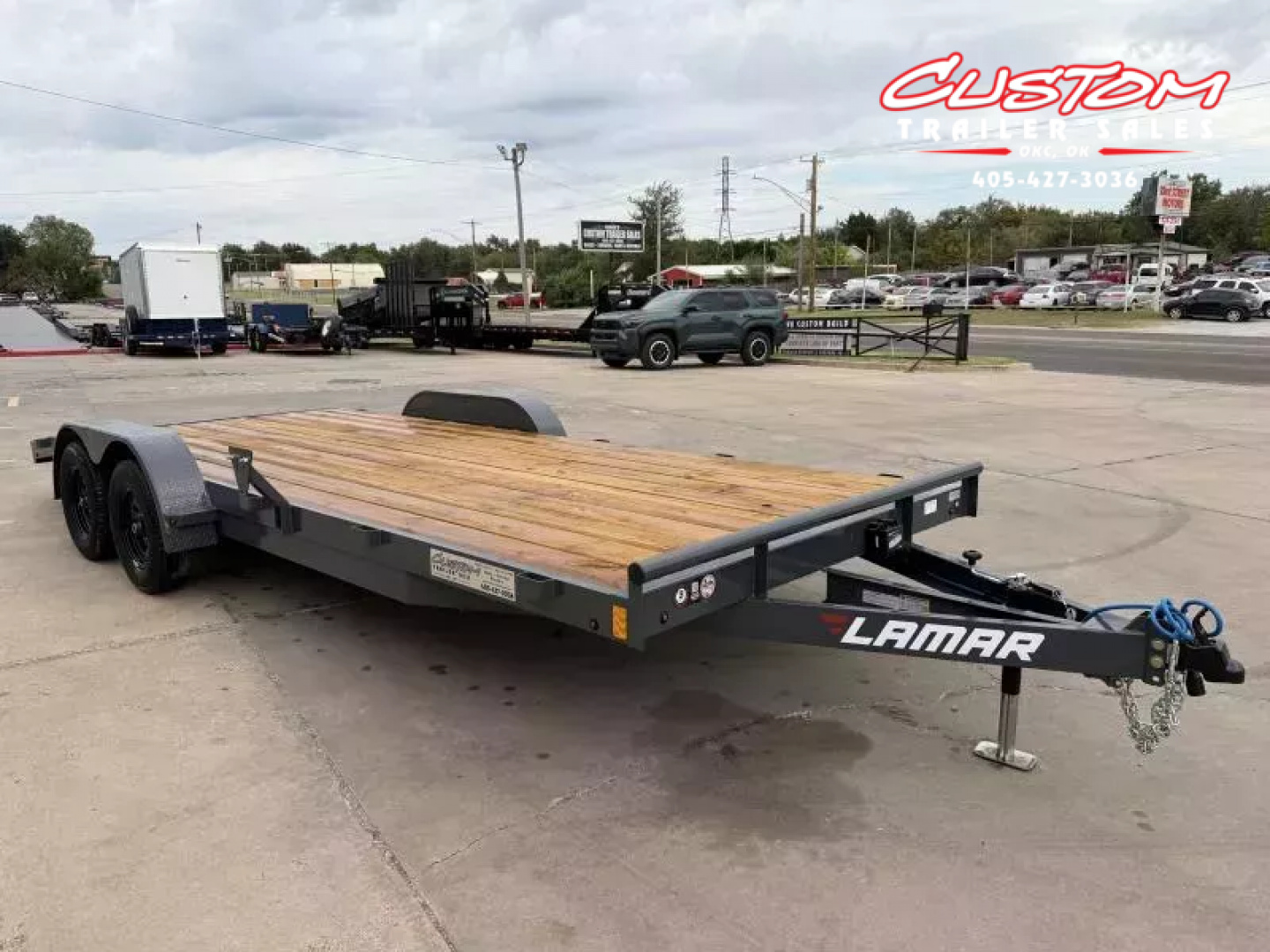 New #148120 2026 LAMAR CE 20 X 83 TANDEM AXLE 7K WOOD FLOOR CAR HAULER