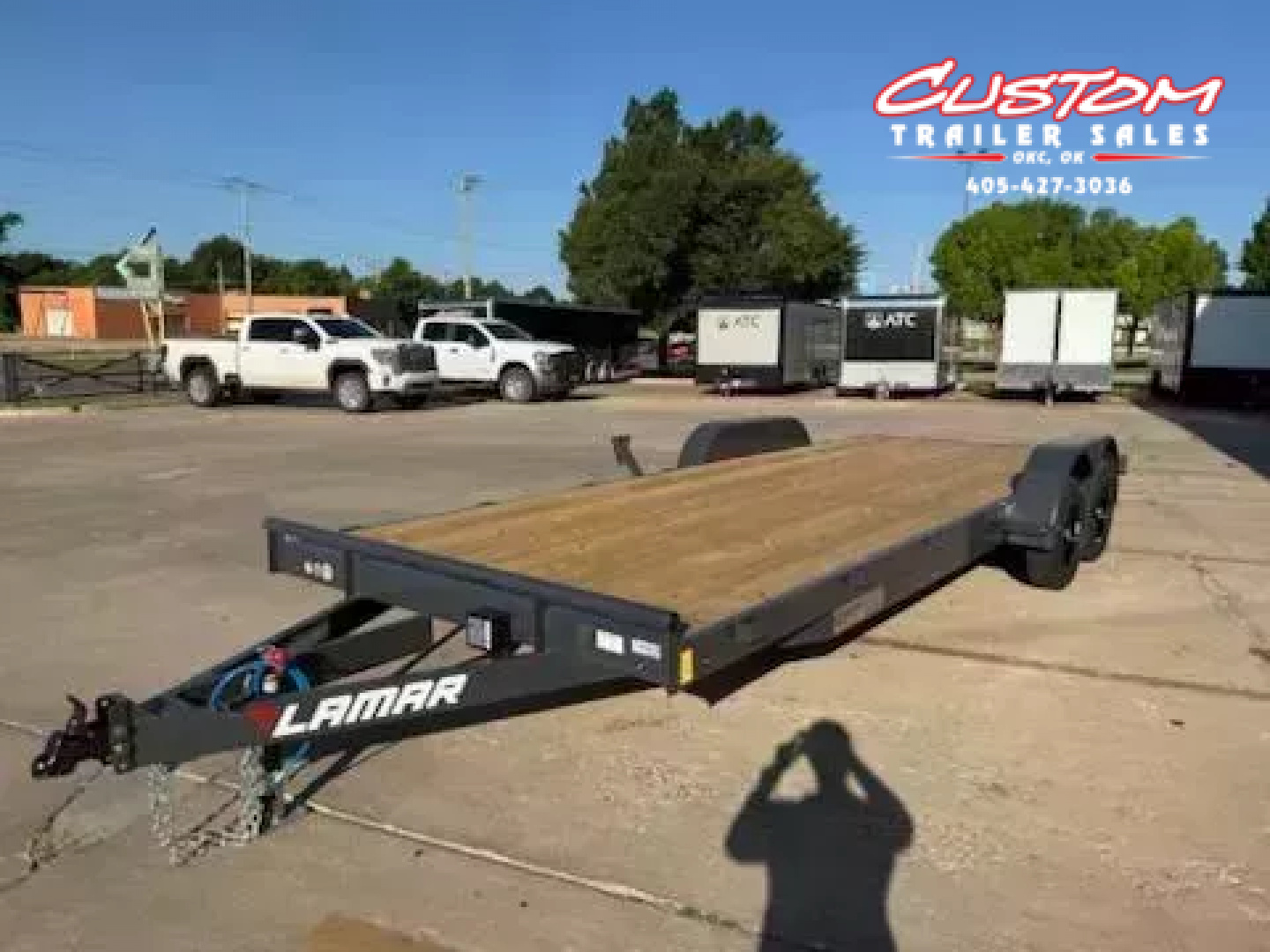 New #148127 2026 LAMAR CE 22 X 83 TANDEM AXLE 7K WOOD FLOOR CAR HAULER