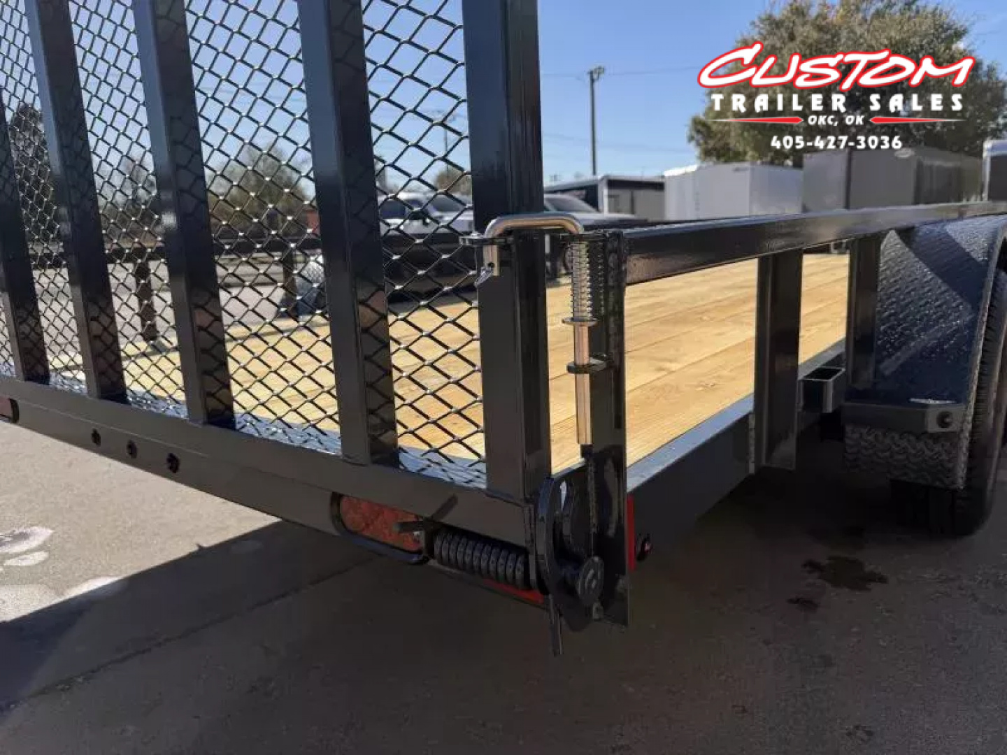 New #148137 2026 LAMAR UC 16 X 77 TANDEM AXLE 7K SQUARE TUBE TOP UTILITY W/ RAMP GATE