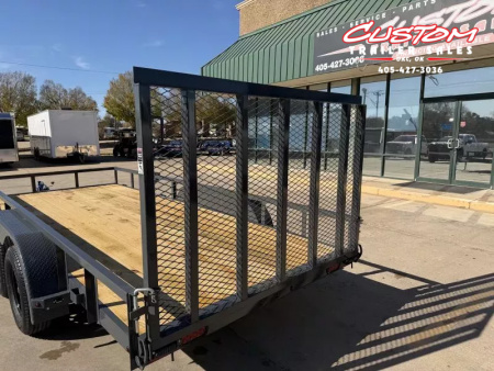 New #148137 2026 LAMAR UC 16 X 77 TANDEM AXLE 7K SQUARE TUBE TOP UTILITY W/ RAMP GATE