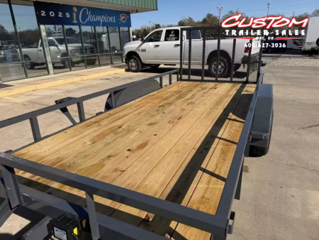 New #148137 2026 LAMAR UC 16 X 77 TANDEM AXLE 7K SQUARE TUBE TOP UTILITY W/ RAMP GATE