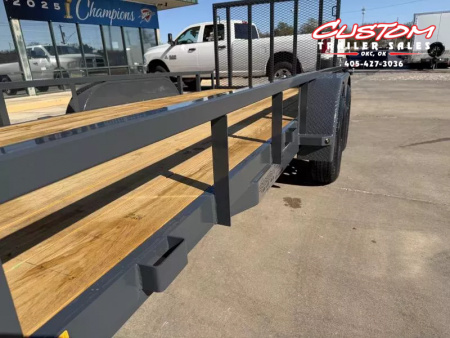 New #148137 2026 LAMAR UC 16 X 77 TANDEM AXLE 7K SQUARE TUBE TOP UTILITY W/ RAMP GATE