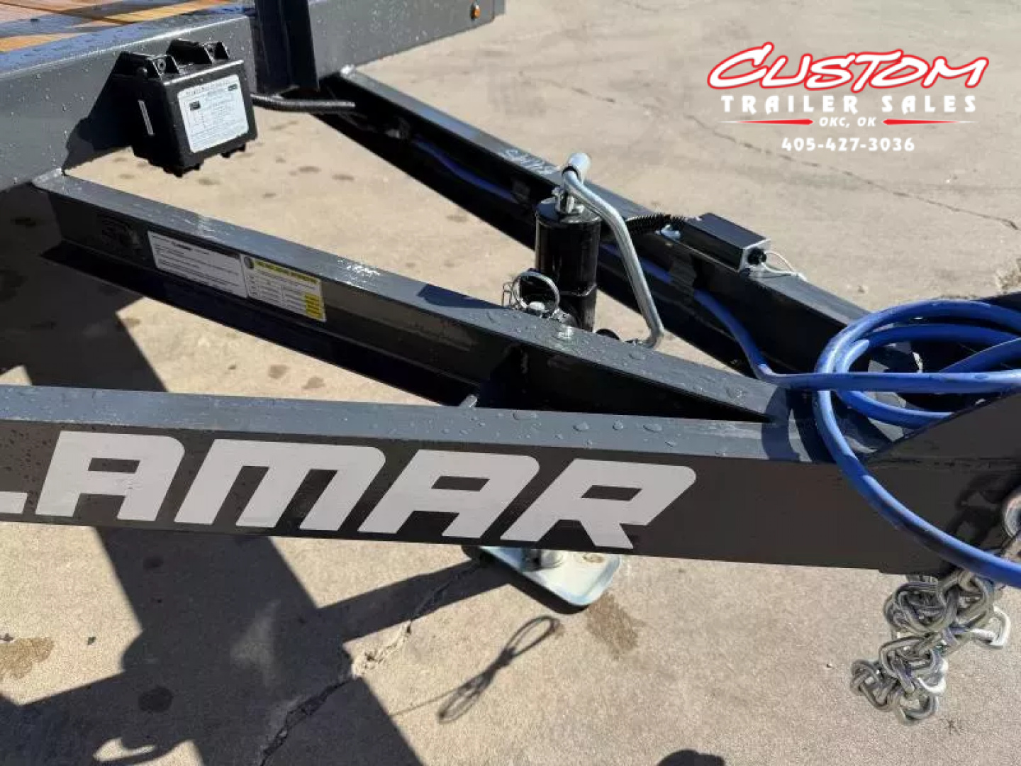 New #148138 2026 LAMAR UC 16 X 77 TANDEM AXLE SQUARE TUBE TOP 7K UTILITY W/ 2' DOVE & RAMP GATE