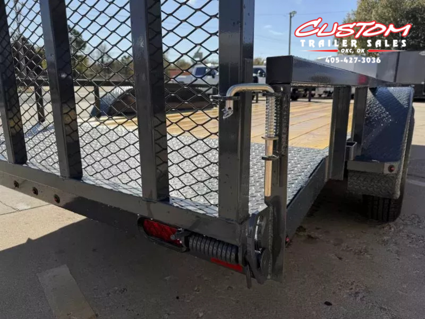 New #148138 2026 LAMAR UC 16 X 77 TANDEM AXLE SQUARE TUBE TOP 7K UTILITY W/ 2' DOVE & RAMP GATE