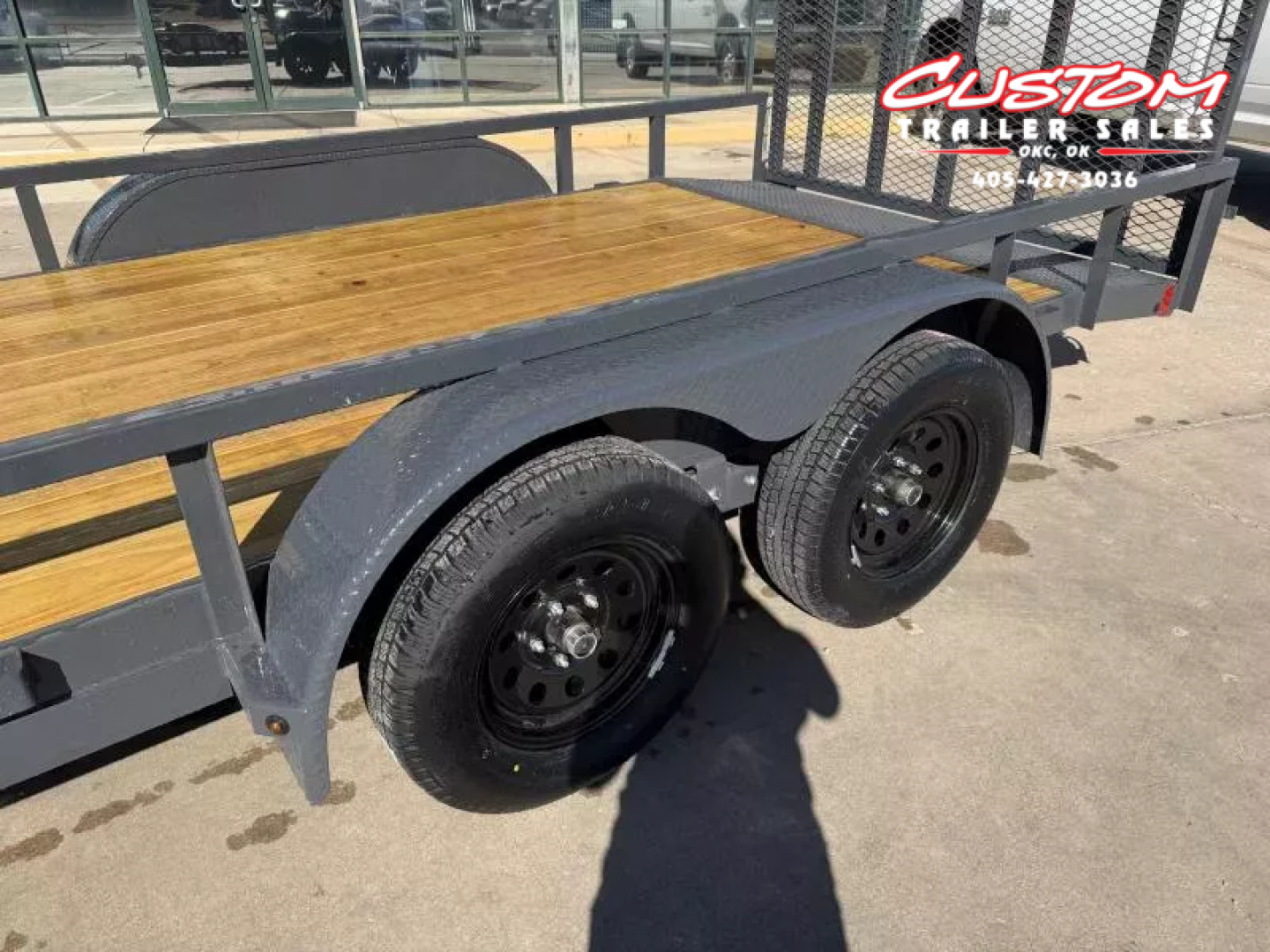 New #148138 2026 LAMAR UC 16 X 77 TANDEM AXLE SQUARE TUBE TOP 7K UTILITY W/ 2' DOVE & RAMP GATE