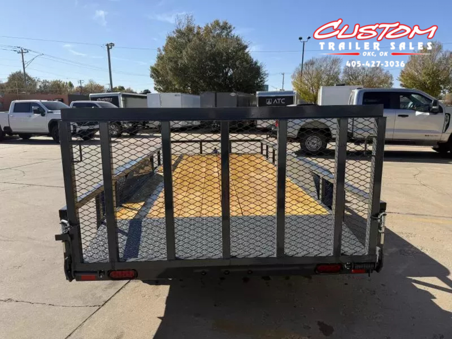 New #148138 2026 LAMAR UC 16 X 77 TANDEM AXLE SQUARE TUBE TOP 7K UTILITY W/ 2' DOVE & RAMP GATE
