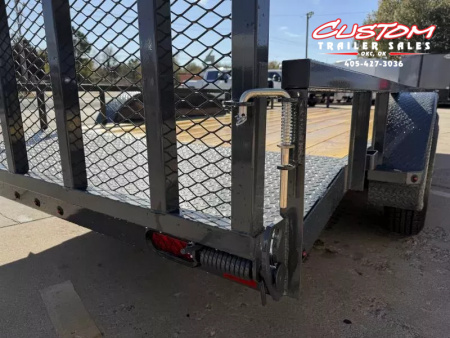 New #148138 2026 LAMAR UC 16 X 77 TANDEM AXLE SQUARE TUBE TOP 7K UTILITY W/ 2' DOVE & RAMP GATE