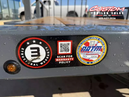 New #148138 2026 LAMAR UC 16 X 77 TANDEM AXLE SQUARE TUBE TOP 7K UTILITY W/ 2' DOVE & RAMP GATE