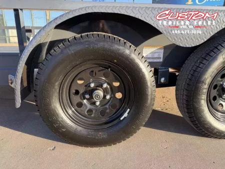 New #148151 2026 LAMAR UC 16 X 83 TANDEM AXLE SQUARE TUBE TOP 7K UTILITY W/ 2' DOVE & RAMP GATE