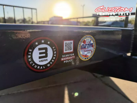 New #148151 2026 LAMAR UC 16 X 83 TANDEM AXLE SQUARE TUBE TOP 7K UTILITY W/ 2' DOVE & RAMP GATE